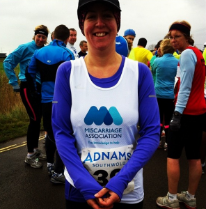 Lisa Dixon fundraising for the Miscarriage Association