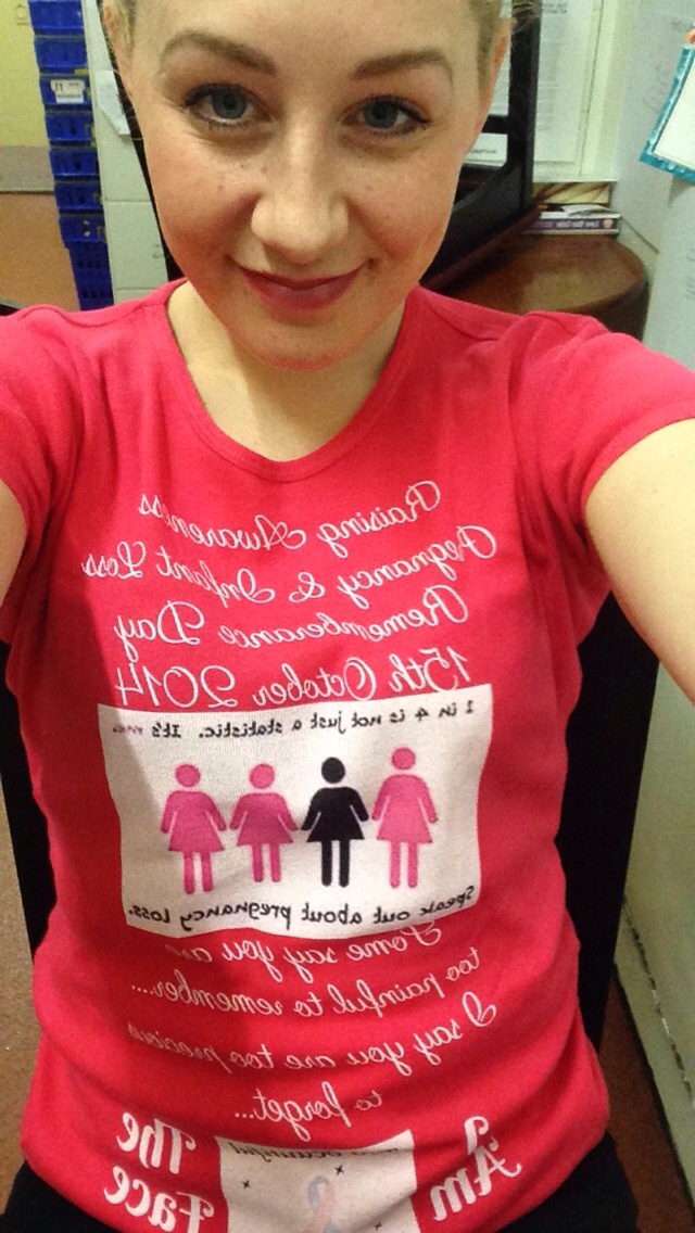 Emma raising awareness of miscarriage